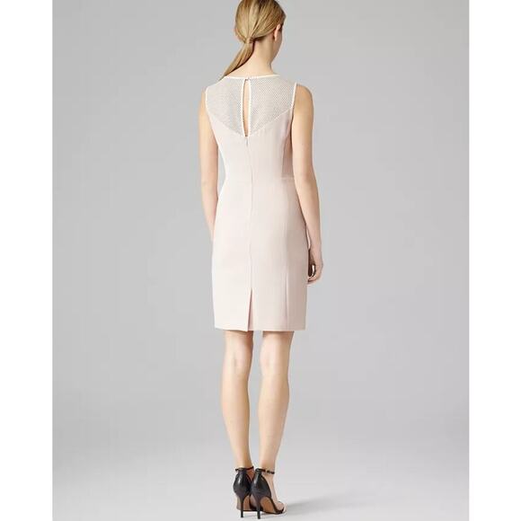 Reiss Lansky Sheath Dress Faint Rose Size 0 NWT - Picture 3 of 6